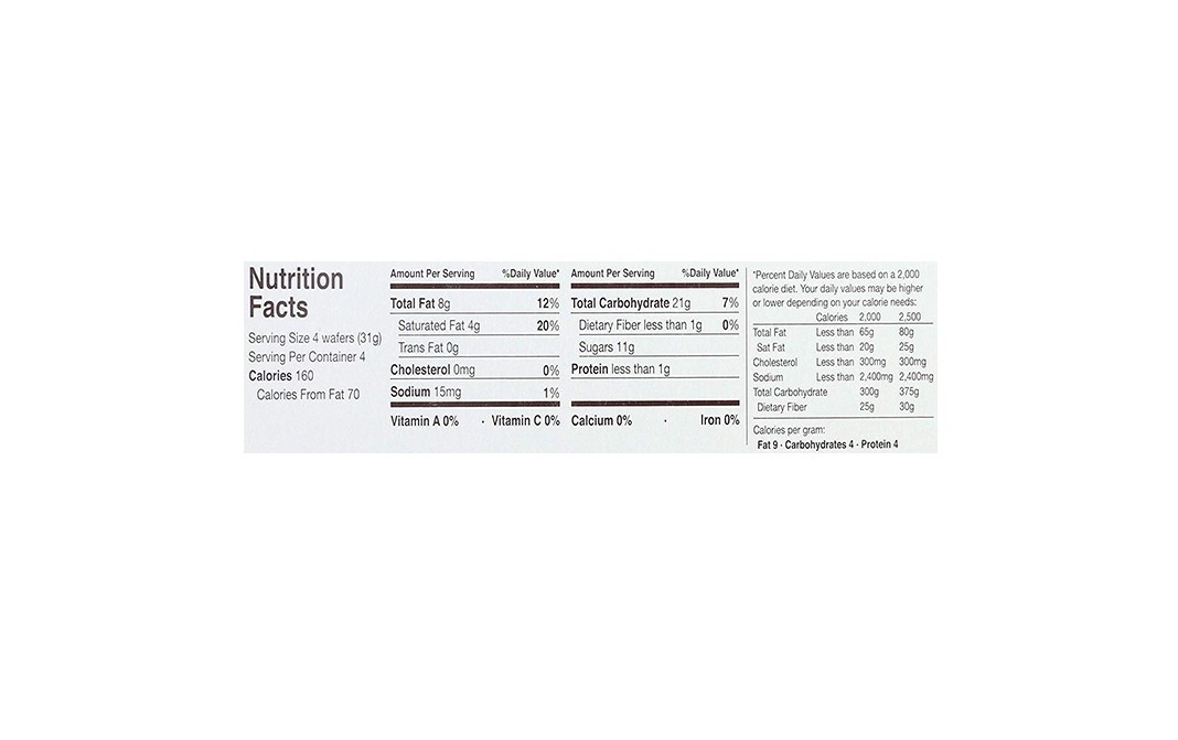 Schar Gluten Free Lemon Wafers    Pack  125 grams